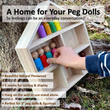 Load image into Gallery viewer, Feeling Peg Dolls &amp; House