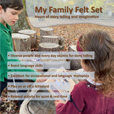 Load image into Gallery viewer, My Felt Story Multicultural Family Felt Set