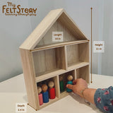 Load image into Gallery viewer, Feeling Peg Dolls &amp; House