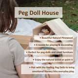 Load image into Gallery viewer, Wooden Peg Doll House [LIMITED EDITION]