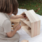 Load image into Gallery viewer, Wooden Peg Doll House [LIMITED EDITION]