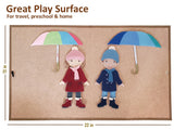 Load image into Gallery viewer, My Felt Story Natural Freestanding Felt Board, 2 Sided