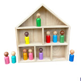 Load image into Gallery viewer, Peg Doll Shadow Box/House